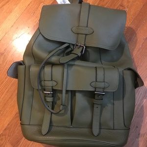 Coach Green Leather Hudson Backpack BNWT